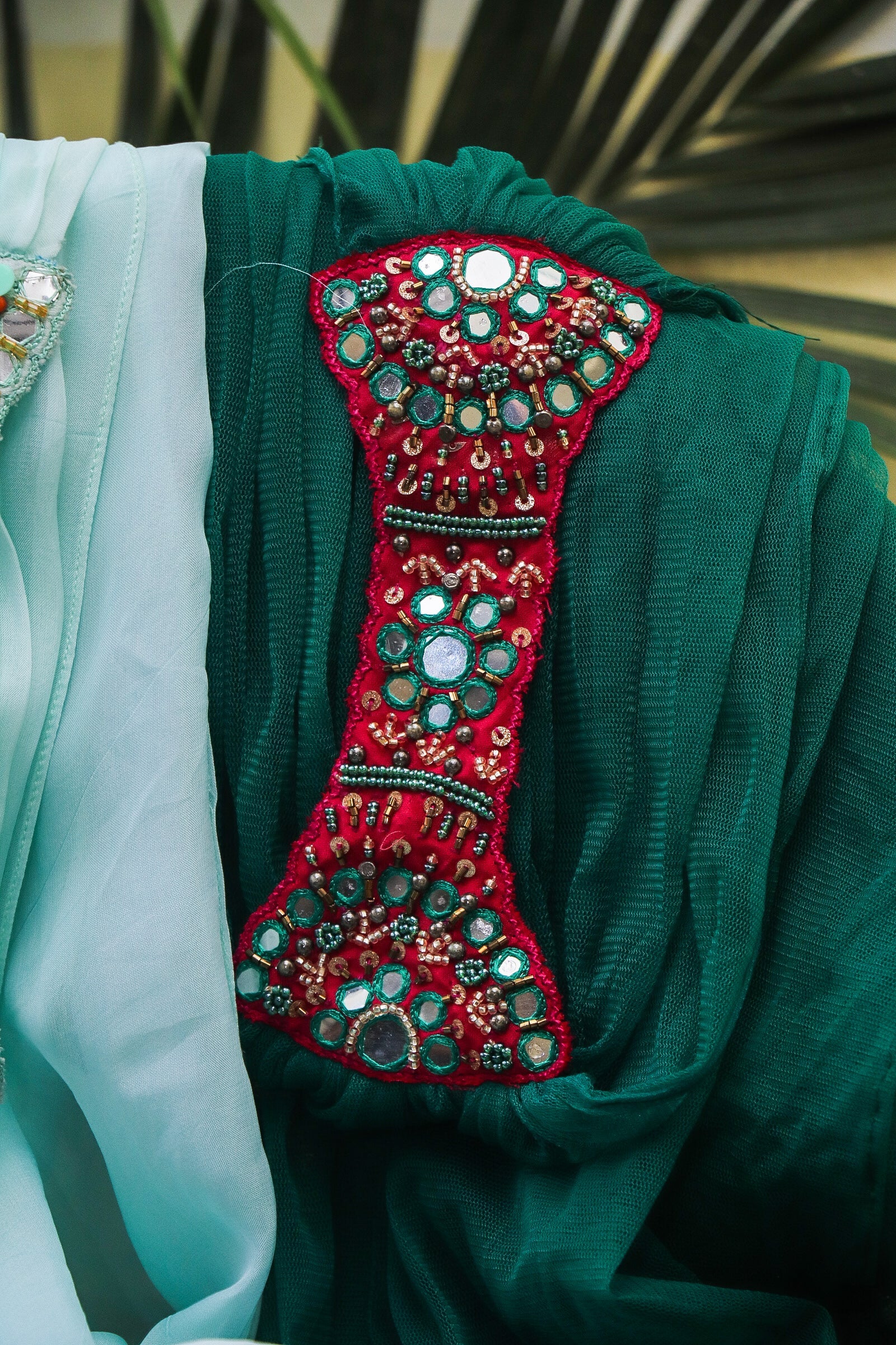 choker neck dupatta