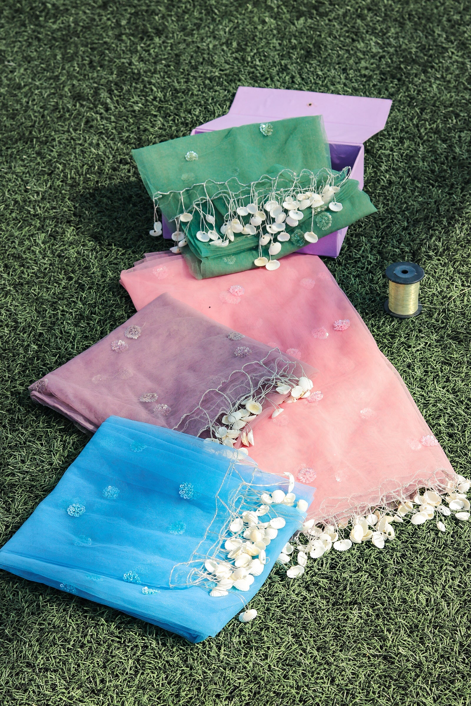 Shell Tassels Dupatta