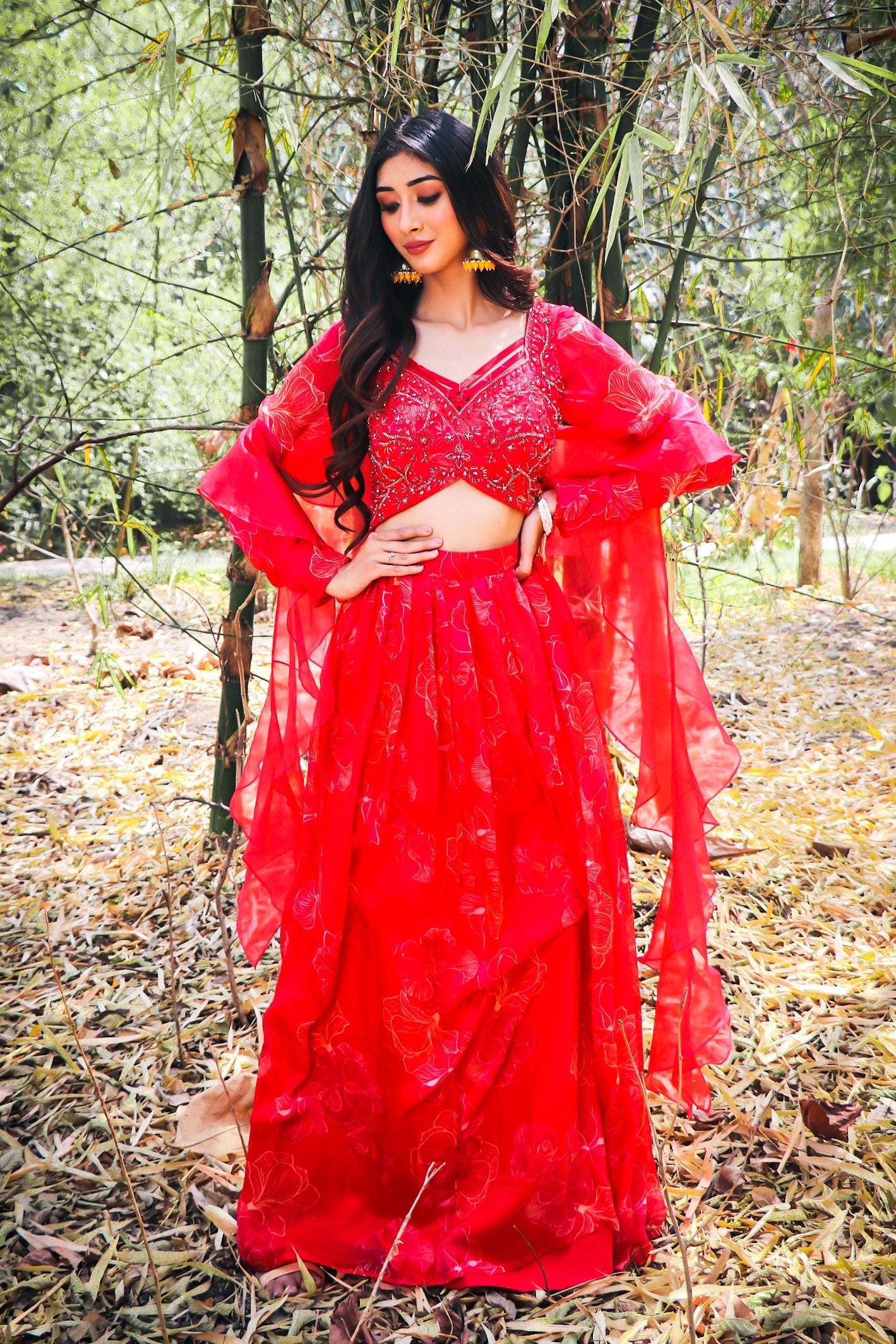 Red Indo Western