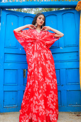 handwork kaftan & sharara dress