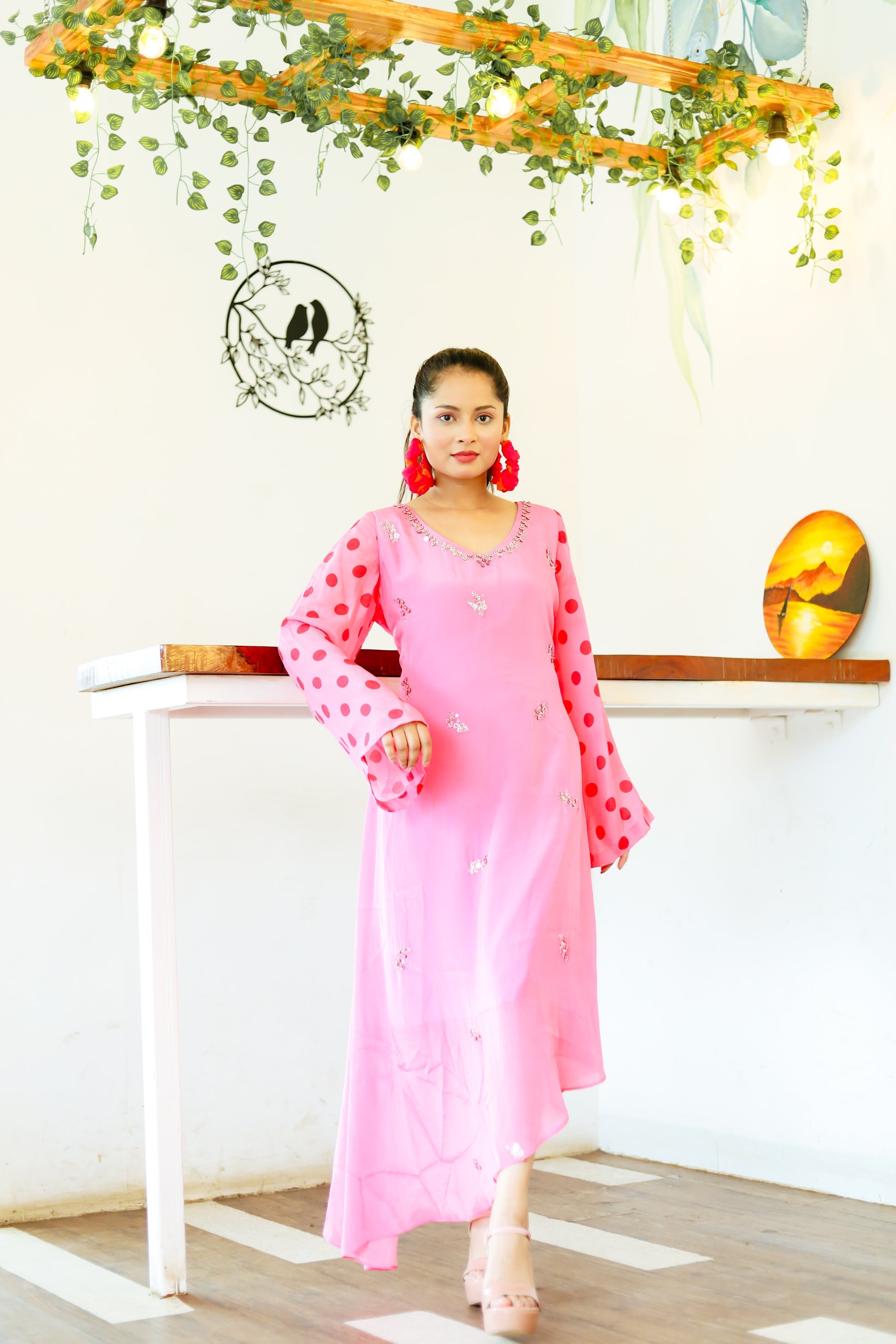 Polka Dot One Piece Kaftan