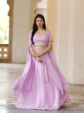 Lehenga with embroidery