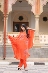 Orange Kurta Set