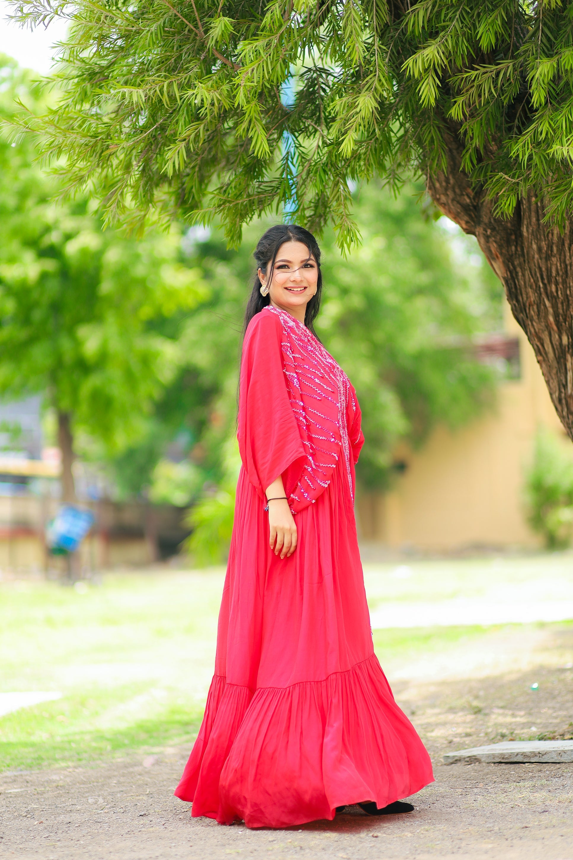 Red Kaftan Dress